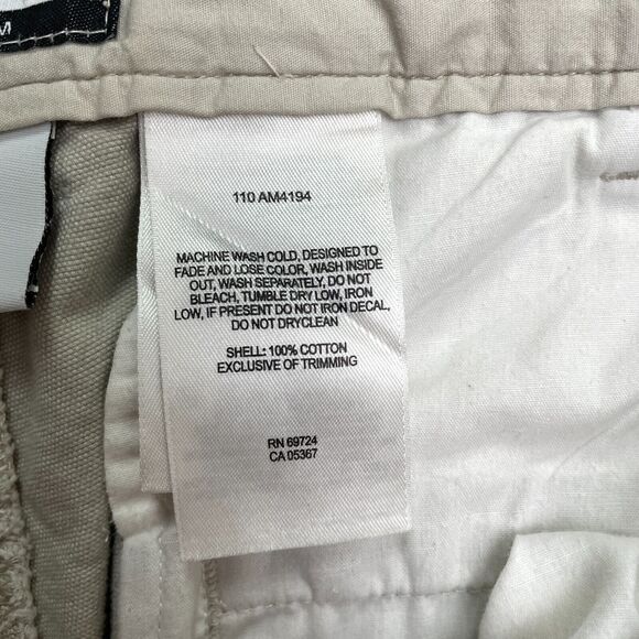 Columbia ROC Chino Shorts Mens 38 Beige Snap Button Flat Front Outdoor 37x10 - Picture 5 of 16